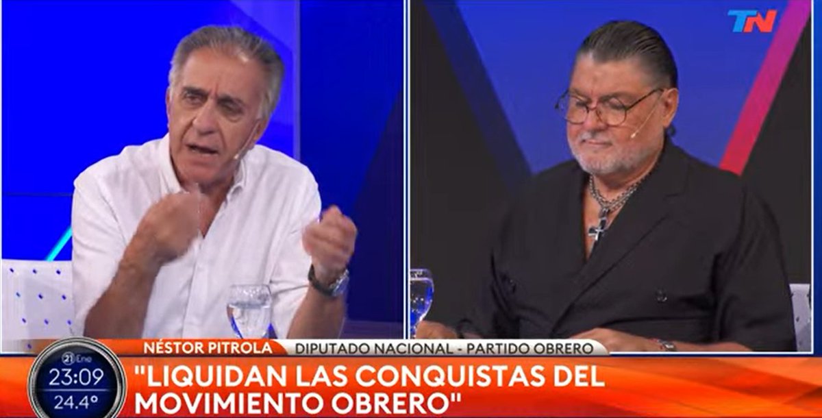 FdeIzquierda's tweet image. 💬 "La reforma laboral en 197 artículos liquida 150 años de lucha y de conquistas del movimiento obrero. ¿Qué espera la CGT y las centrales obreras para plantear un plan de lucha?"  @nestorpitrola en @todonoticias @ADosVoces