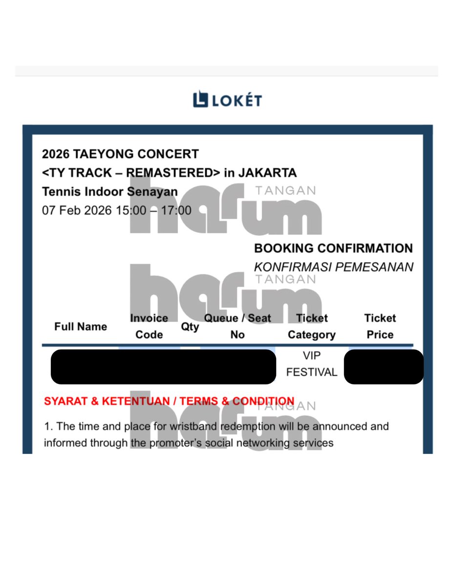 EllyPerms's tweet image. ✨Want to sell Ty track taeyong jakarta✨
🎟️VIP FESTIVAL GENSALE
💵Harga normal + tax
✅Bisa cicil sampai hari H

Bit.ly/TestiTanganHar…
DM for more information