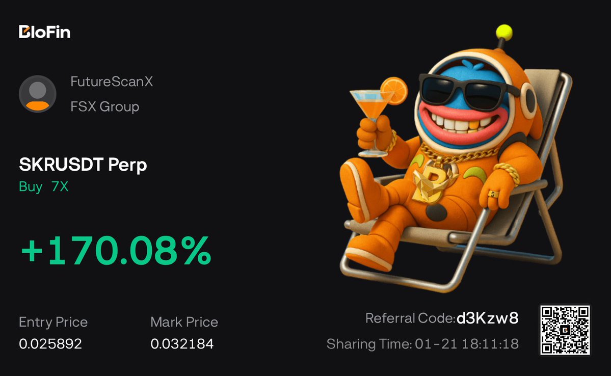 Obviously $SKR is a buy!

You would have known that early if you’re in the $FSX community!

Discord just launched yesterday,
Verify you hold over 1 million $FSX through ⁦<a href="/MatricaLabs/">Matrica 🔳</a>⁩ for access!

Join: discord.gg/Bd2YJm4AxE