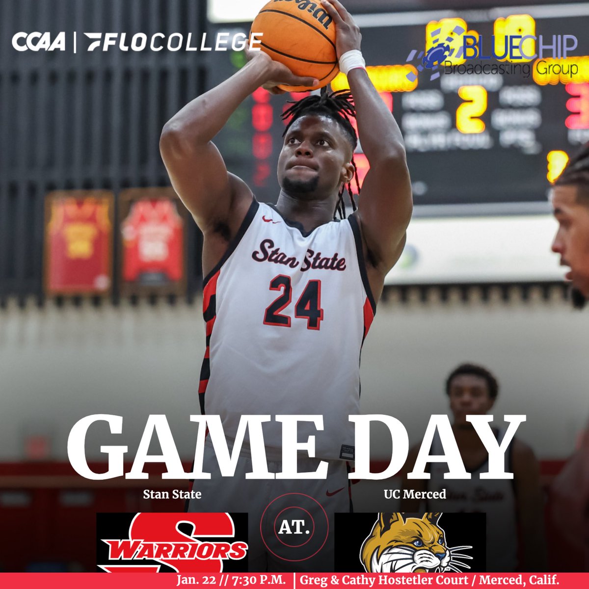 🏀 The Battle for 99

Stanislaus State Men’s Basketball heads to Merced on Thursday, Jan. 22 at 7:30 p.m. to take on UC Merced at Greg &amp; Cathy Hostetler Court.

Valley pride on the line as the Warriors continue CCAA play on the road.

📍 Greg &amp; Cathy Hostetler Court — Merced,