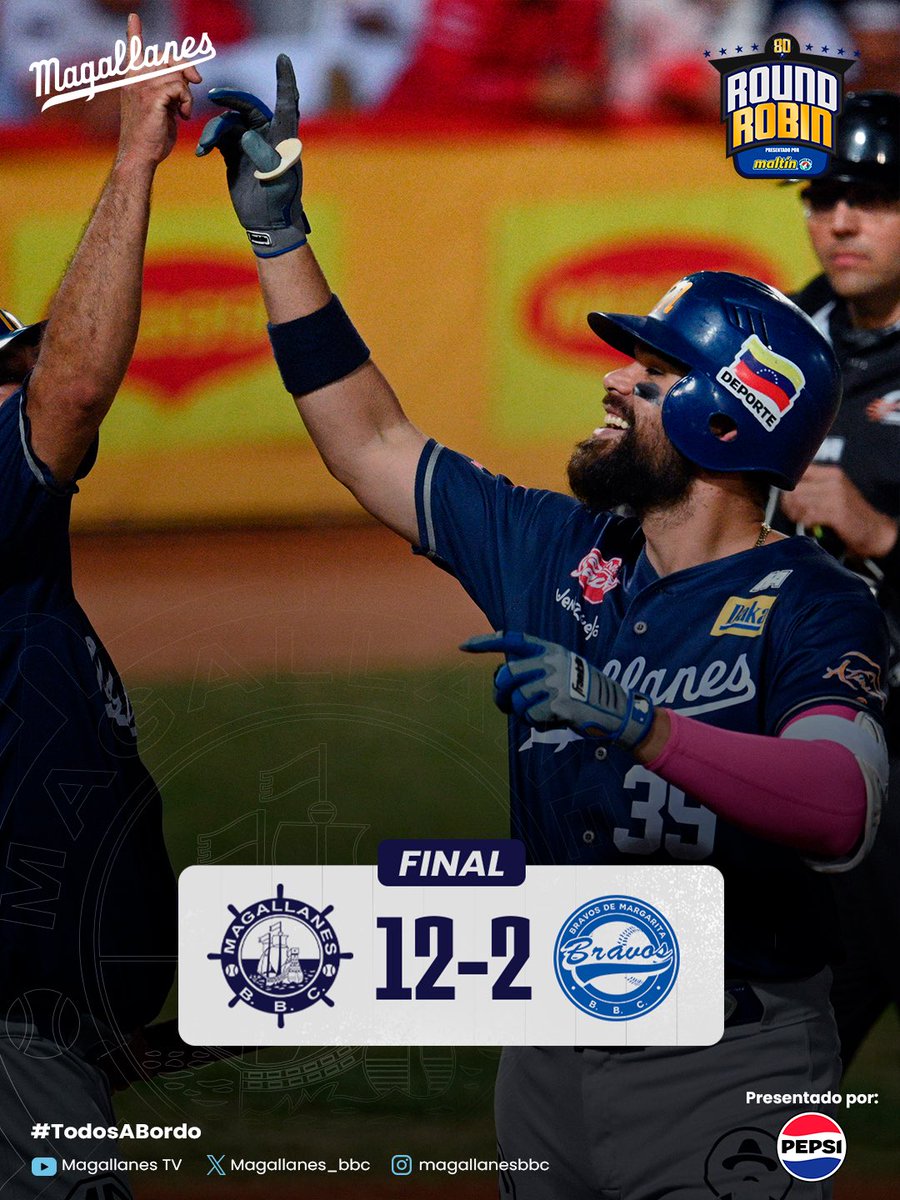 𝗕𝗮𝗿𝗿𝗶𝗱𝗮 𝗲𝗻 𝗟𝗮 𝗜𝘀𝗹𝗮 🧹🧹🧹

Explotó la ofensiva y ahora son 4 en fila

Vaamos muchachos, hasta que el mar se seque 🙌⛴️

#Magallanes #Todosabordo