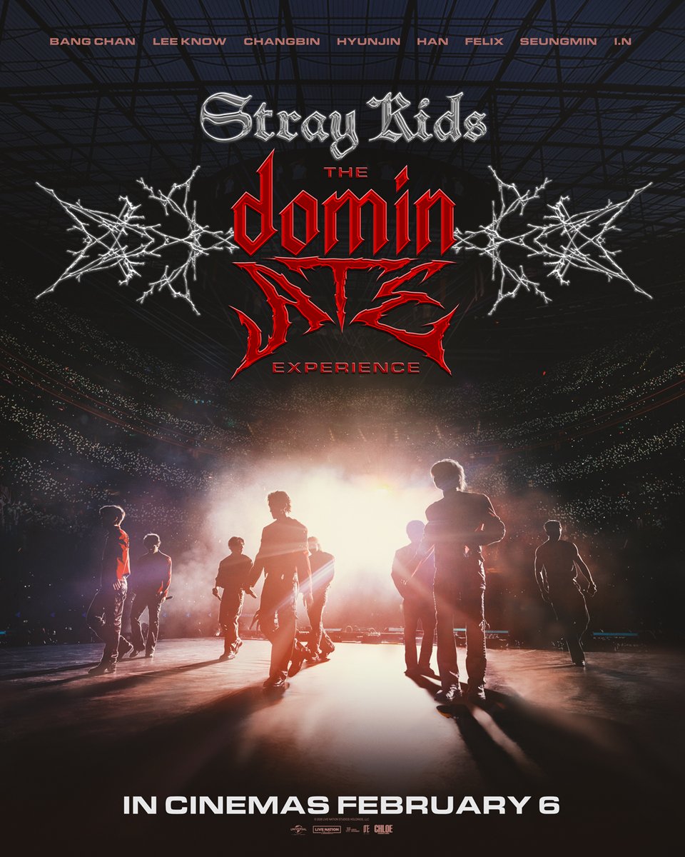 universalpicsid's tweet image. Poster resmi Stray Kids: The dominATE Experience!

Segera di bioskop.

#StrayKids #스트레이키즈
#dominATE
#The_dominATE_Experience
#YouMakeStrayKidsStay