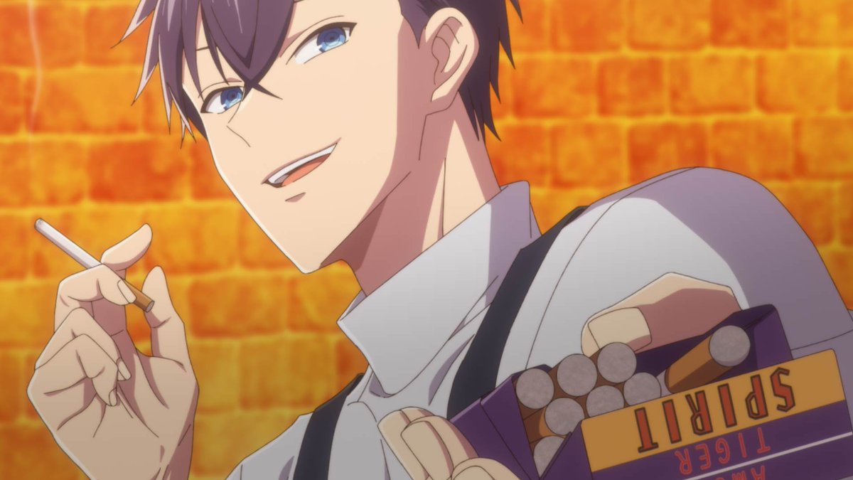 goumonbt_anime's tweet image. #拷問バイトくんの日常 ”ぶっ刺さる”カット紹介🌟

◁新人時代のセロ　　　　　▷現在のセロ