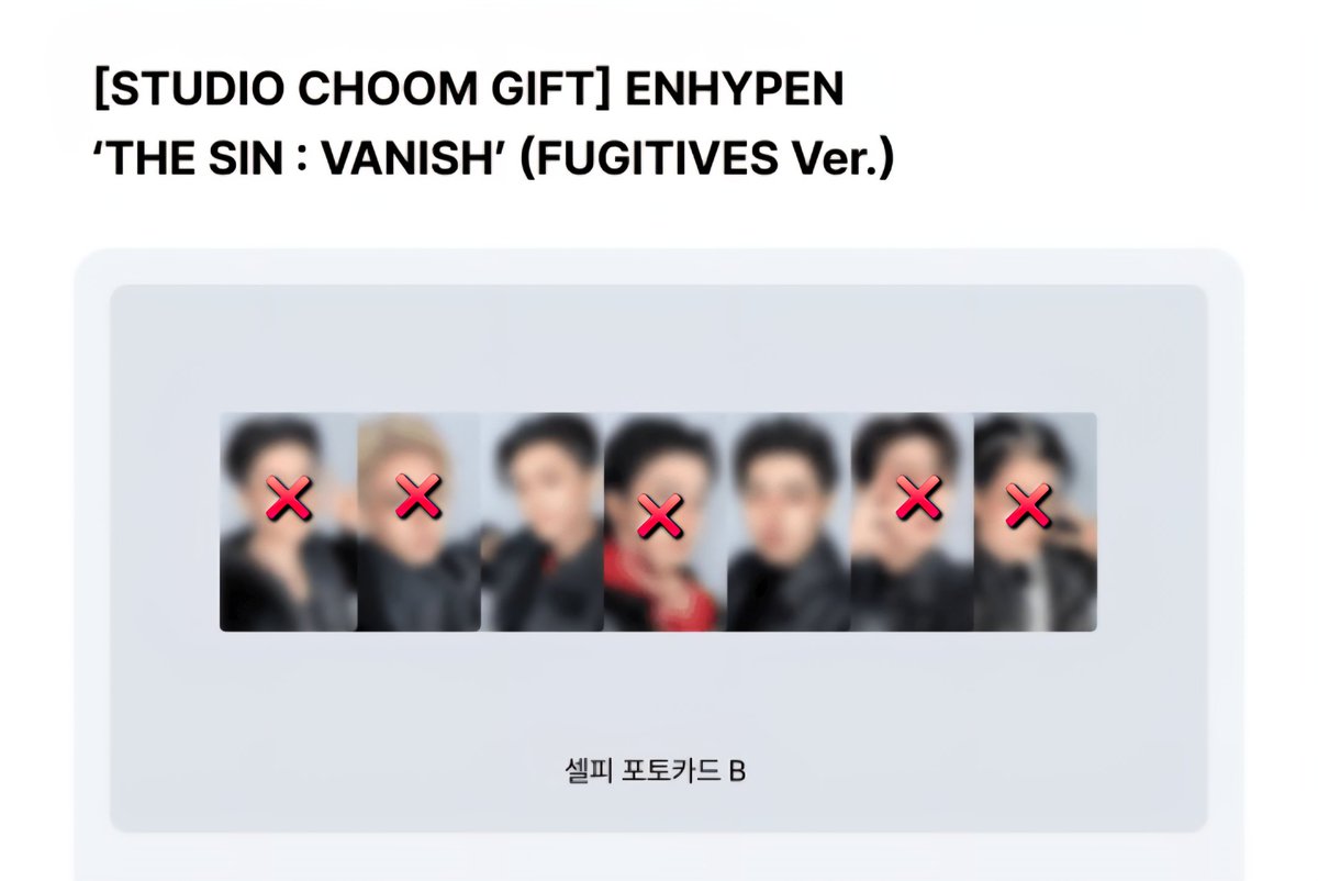 source824's tweet image. wts lfb engene ph only enhypen the sin vanish

Showcase live fugitive ver LD - P400 each
✅️ jay, jake

Olive young LD - P450 each
✅️ heeseung, jay, jake

Studio choom LD - P400 each
✅️ jay, sunghoon

- ETA: Feb-March (via sea cargo)
- 50% non-refundable dp

DM to reserve 🤍