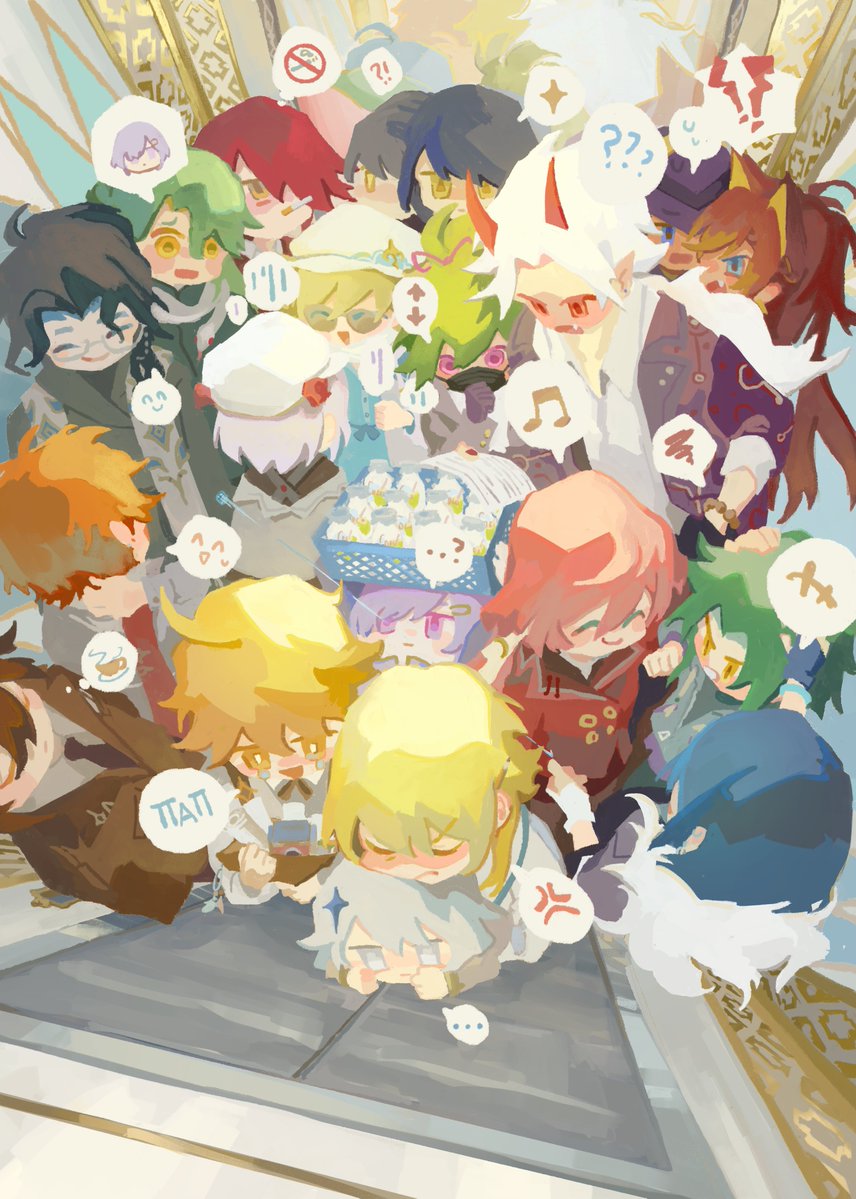 sabimilia's tweet image. some genshin zine pieces i never posted