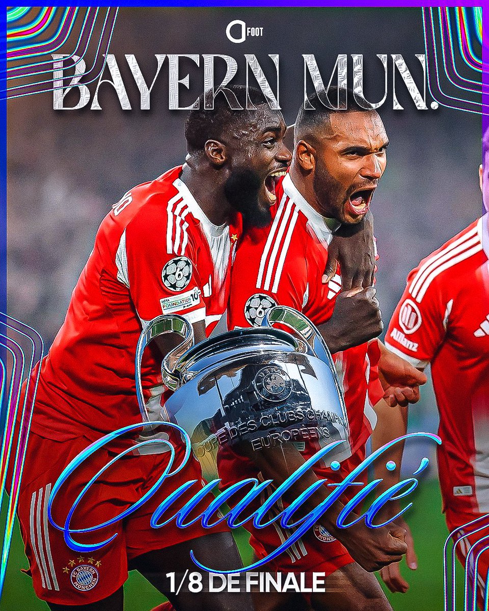 ActuFoot_'s tweet image. 🚨 OFFICIEL ! 𝗟𝗘 𝗕𝗔𝗬𝗘𝗥𝗡 𝗠𝗨𝗡𝗜𝗖𝗛 𝗦𝗘 𝗤𝗨𝗔𝗟𝗜𝗙𝗜𝗘 𝗣𝗢𝗨𝗥 𝗟𝗘𝗦 𝗛𝗨𝗜𝗧𝗜𝗘̀𝗠𝗘𝗦 𝗗𝗘 𝗙𝗜𝗡𝗔𝗟𝗘 𝗗𝗘 𝗟𝗔 𝗟𝗜𝗚𝗨𝗘 𝗗𝗘𝗦 𝗖𝗛𝗔𝗠𝗣𝗜𝗢𝗡𝗦 ! ⭐️❤️🤍