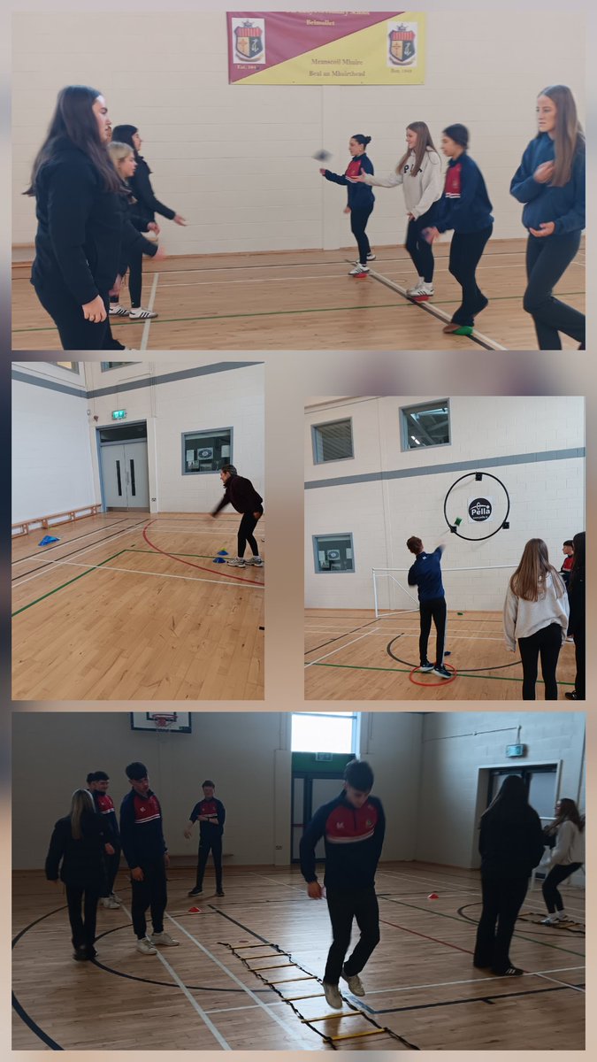 Sweets_Eoin's tweet photo. Pictured are group of TY students from @OurLadys working on Fundamental movements as part of their TY lifestyles  Gaa Coaching program with @MayoGAA GDO @Sweets_Eoin https://t.co/G8b6N2yndJ