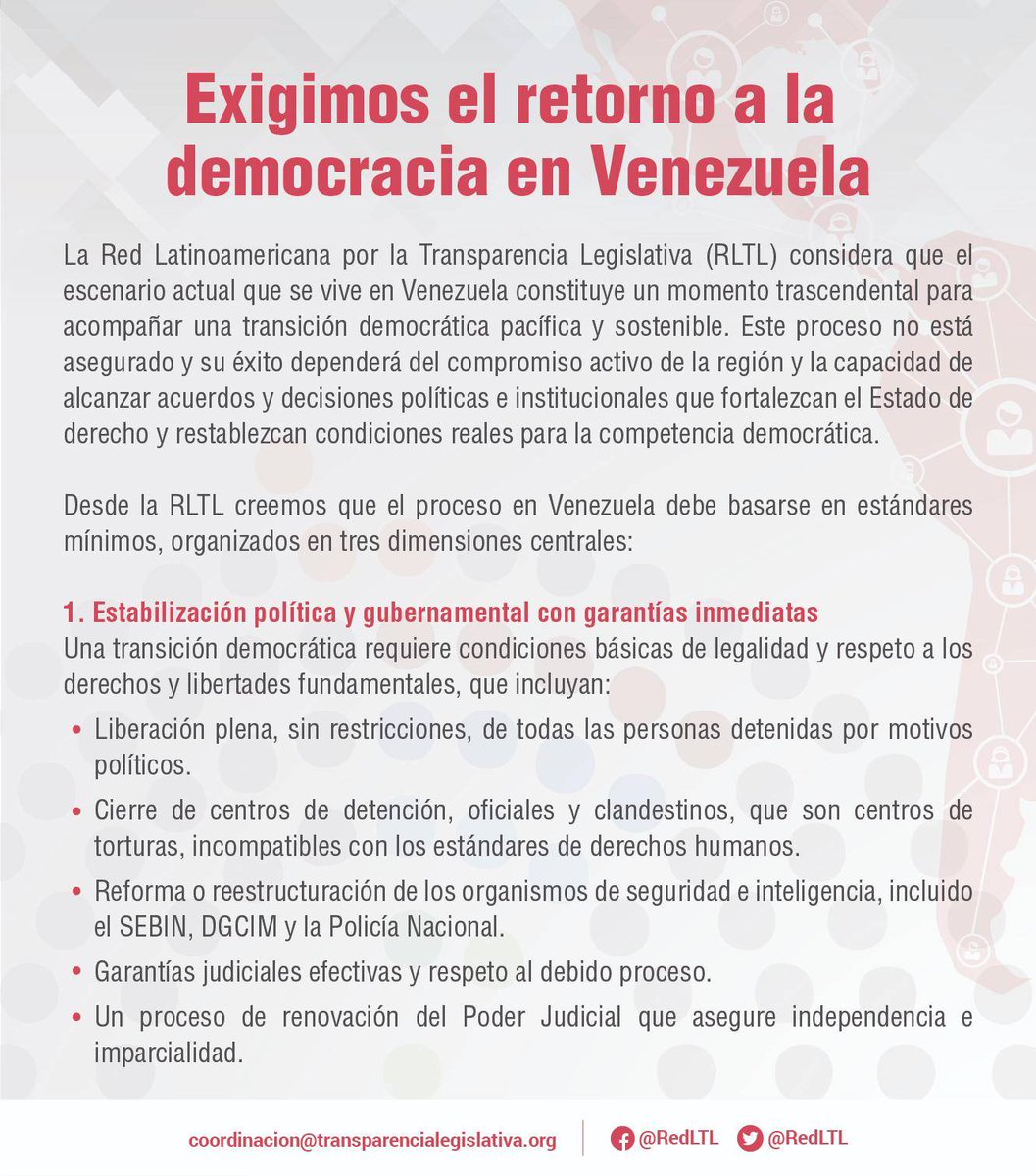 Red Latinoamérica por la Transparencia Legislativa tweet media
