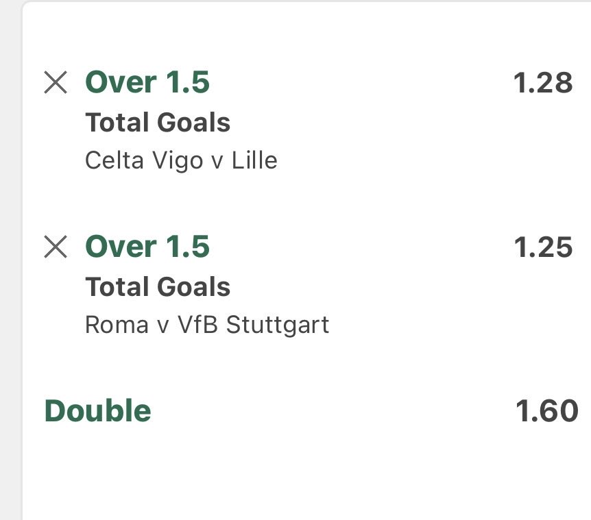 TotalGoal79's tweet image. 📝 Over 1.5 Goals ⚽️⚽️

🏦 1.60💰

❤️ Please Retweet ❤️

#inplay #bet365 #prematch #goals #williamhill #cornertips