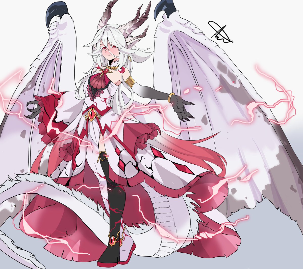 Primal dragon, White fatalis

the divine wrath of daity shakes and darkens the skies  stand up and give prayers to white.....  

#art #gijinka #MonsterHunter #fatalis #whitefatalis