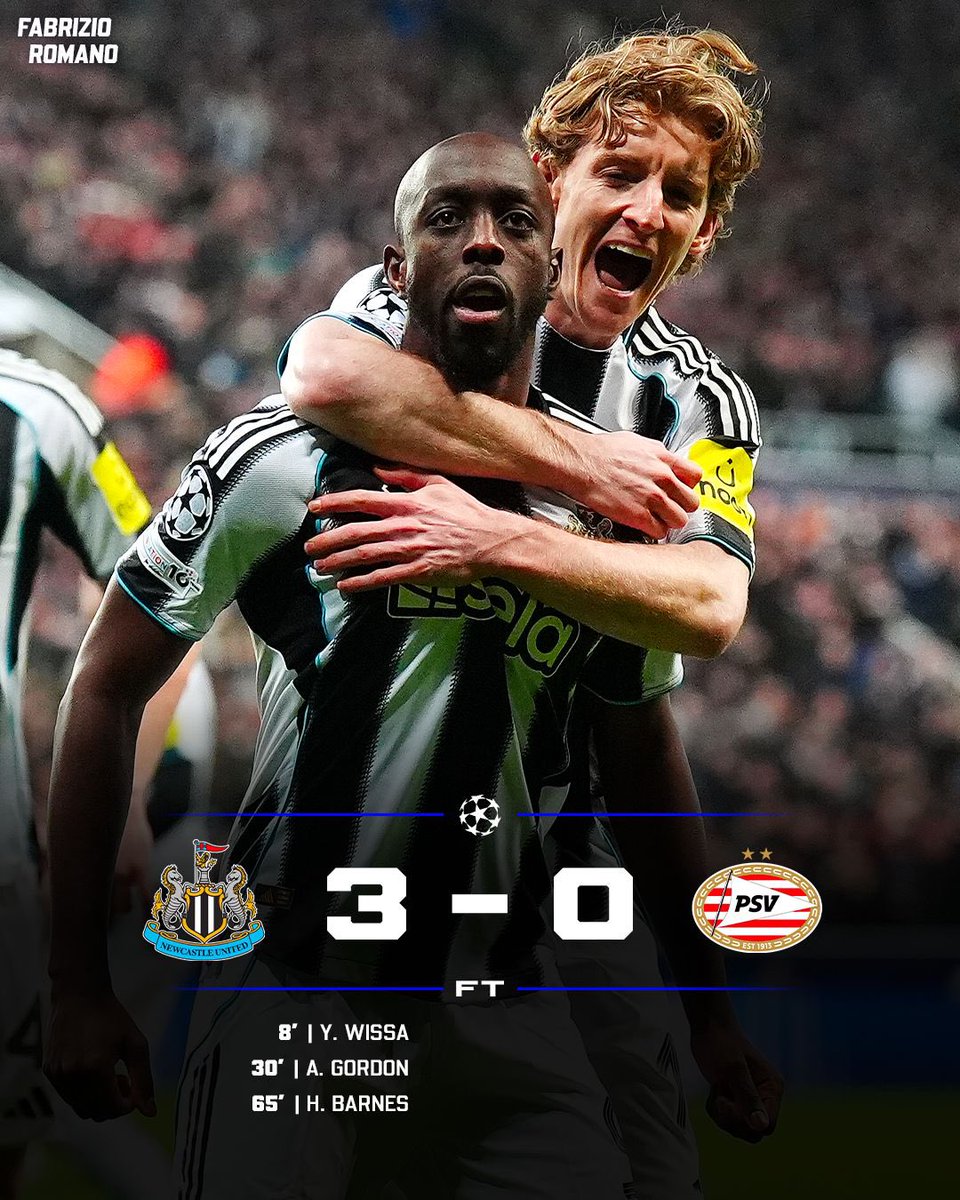 Key win for Newcastle vs PSV! ⚪️⚫️ Who’s your Man of the Match?