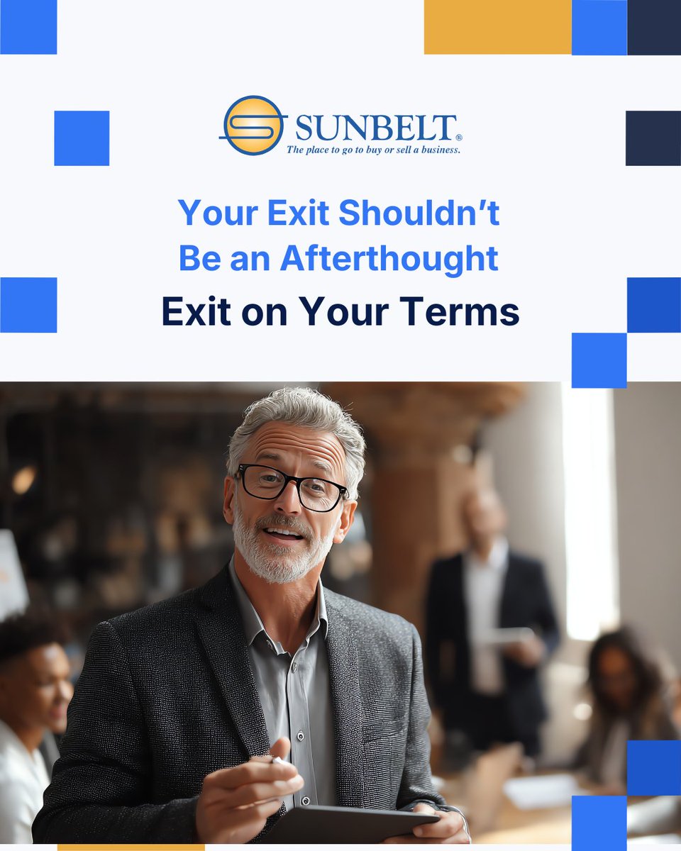 Exit planning is about more than a sale; it’s about maximizing the value of what you’ve built.

Start planning today:sunbeltnetwork.com/exit-planning/

#ExitPlanning #SellYourBusiness #SunbeltBusinessBrokers