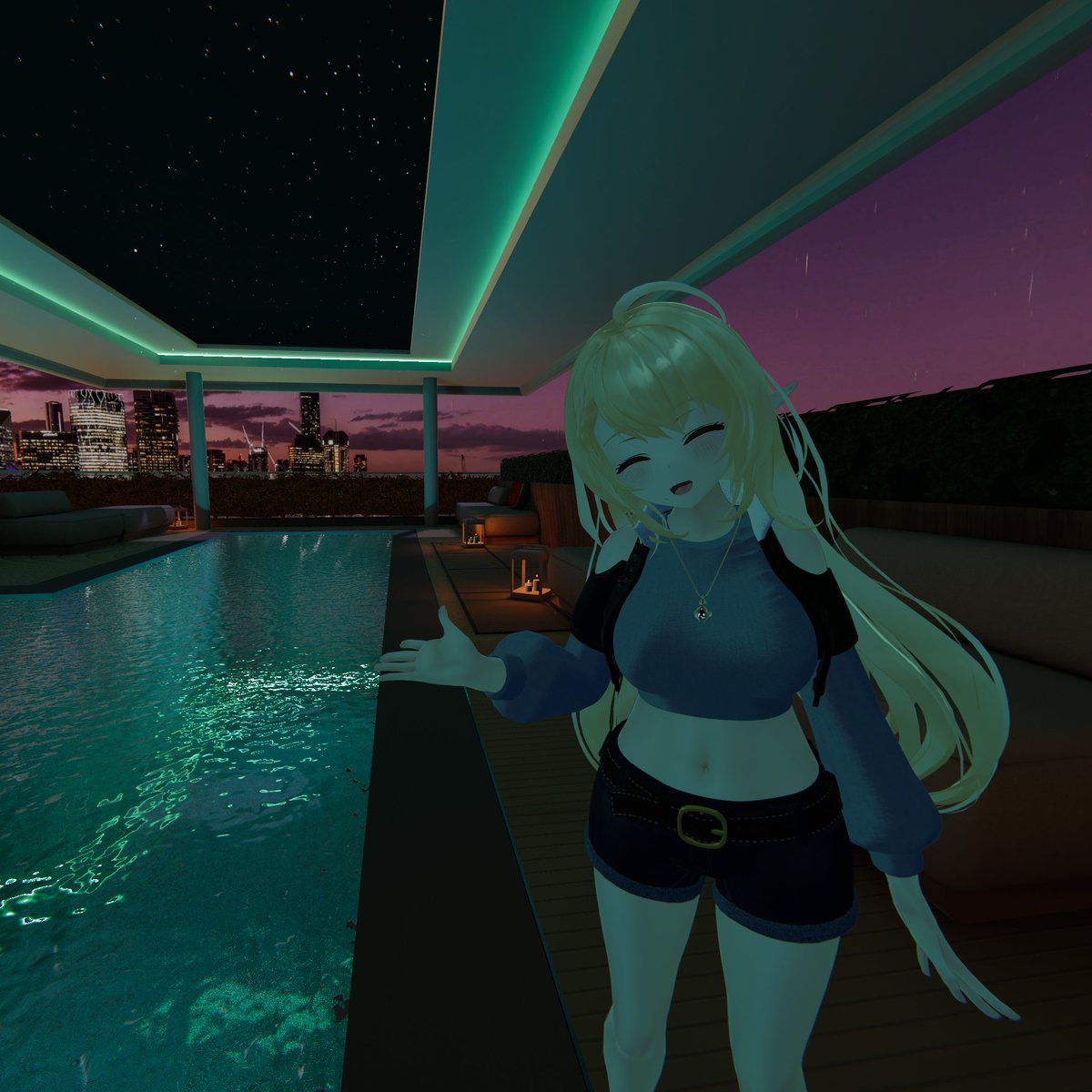 (*'▽')おはようございましたー
お風呂くらいの温かさの温水プール行きたいー