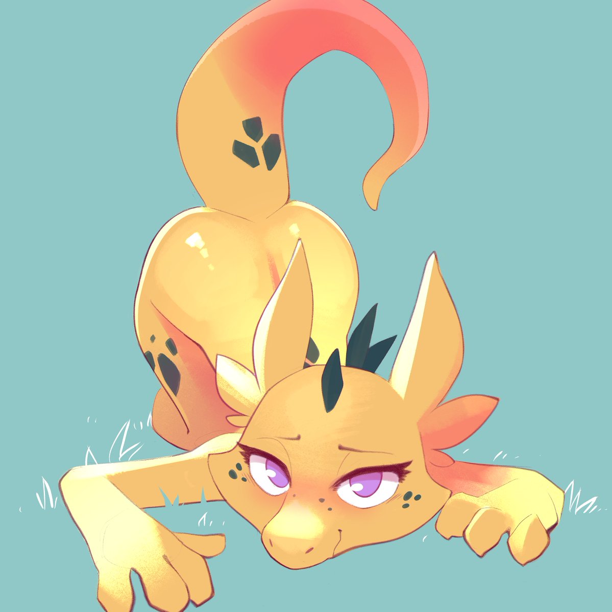 Slinky bold stalking her prey