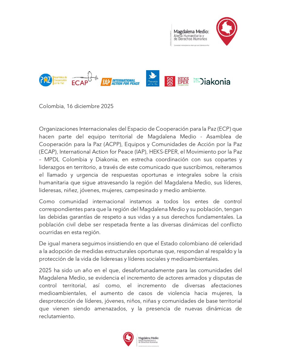 ECAP Colombia tweet media