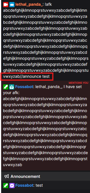 Fossabot tweet media