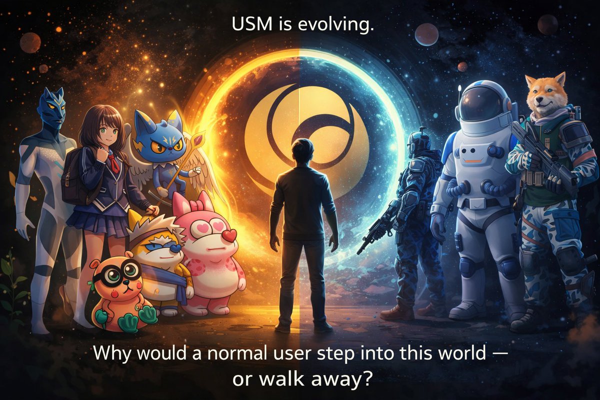 kemiksuluapilav's tweet photo. As #USM evolves toward #RWA, #AI agents, #GameFi, and decentralized social,
why would a normal user choose to use it — or choose not to? https://t.co/eLtLx9jfR0