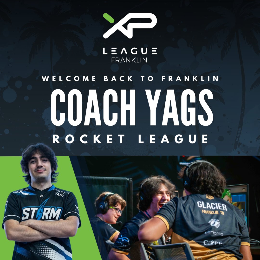 🚀 BIG NEWS, Franklin Fam! Welcome Coach Yags to our Rocket League roster! 🏆 XPL Franklin grad • Multi NA Finals champ • Now repping Ball State 🔥 Ready to level up? ⚽️🎮
