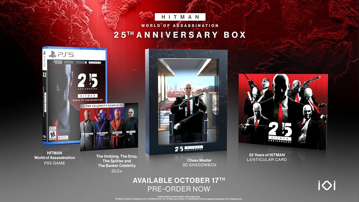 Hitman: World of Assassination Anniversary Edition (PS5) is $40.60 on Amazon amzn.to/4q1Ypcc #ad