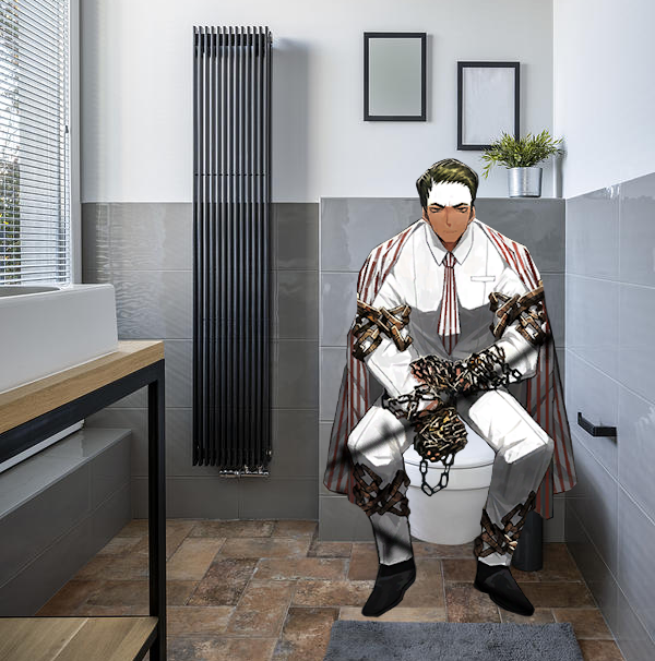 greenyisang's tweet image. was in the bathroom without my phone cause it was dead and i felt like this