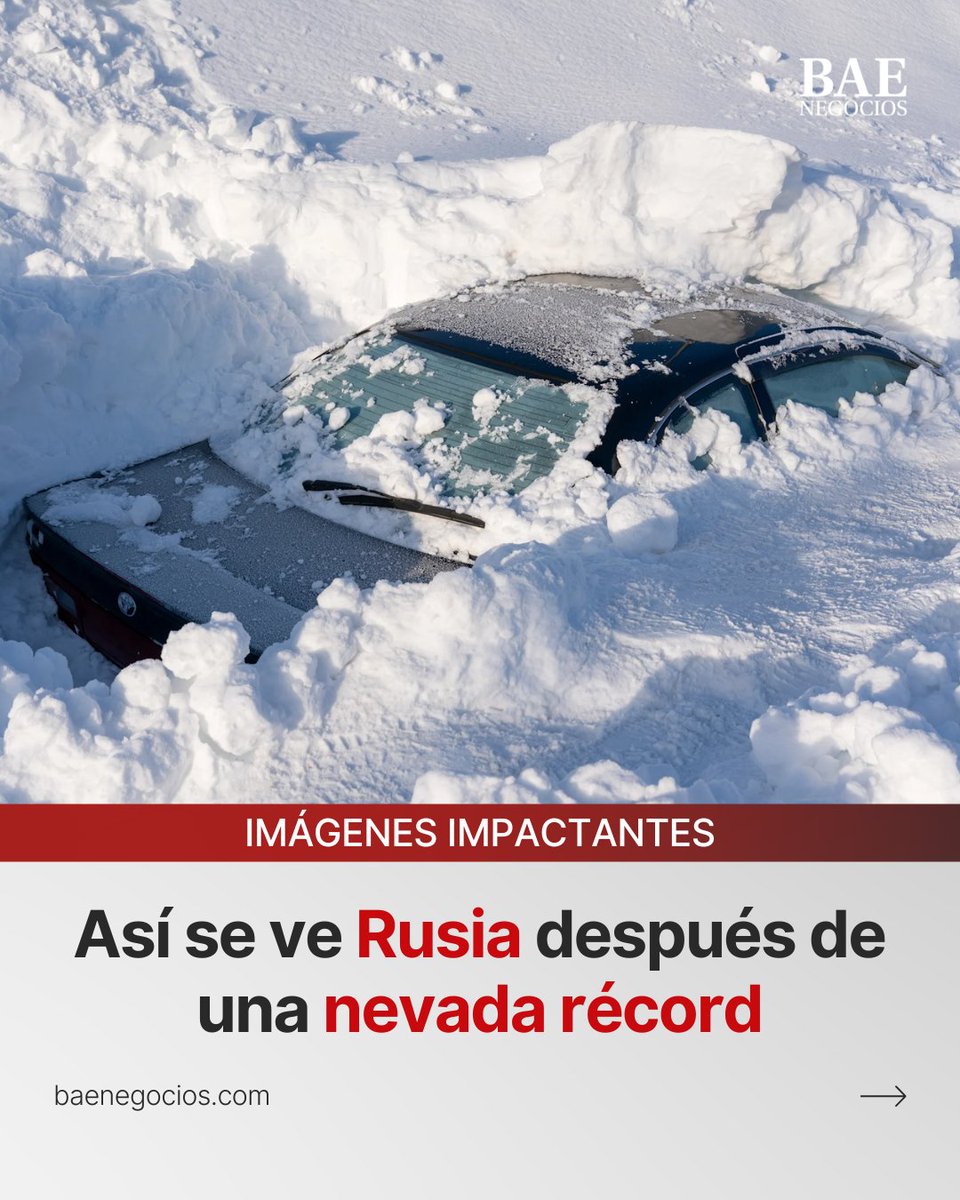😱 TE JURO QUE NO ES IA

🇷🇺 Rusia vivió la mayor nevada de los últimos 60 años en la península de Kamchatka. 

❄️ Enormes ventisqueros de varios metros bloquearon las entradas de los edificios y enterraron vehículos.