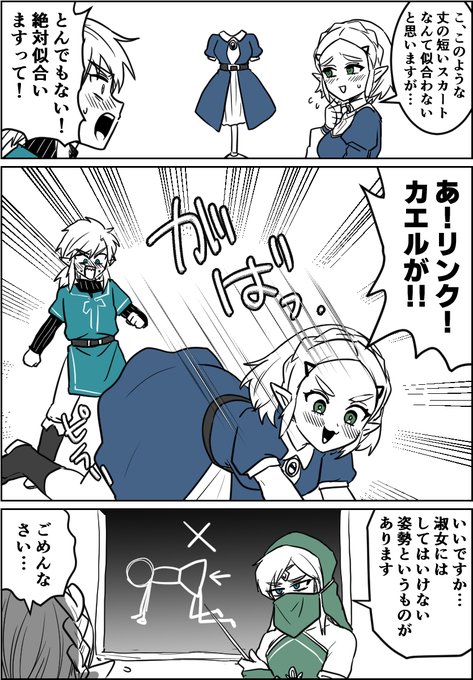 淑女に怒られるゼルダ様 