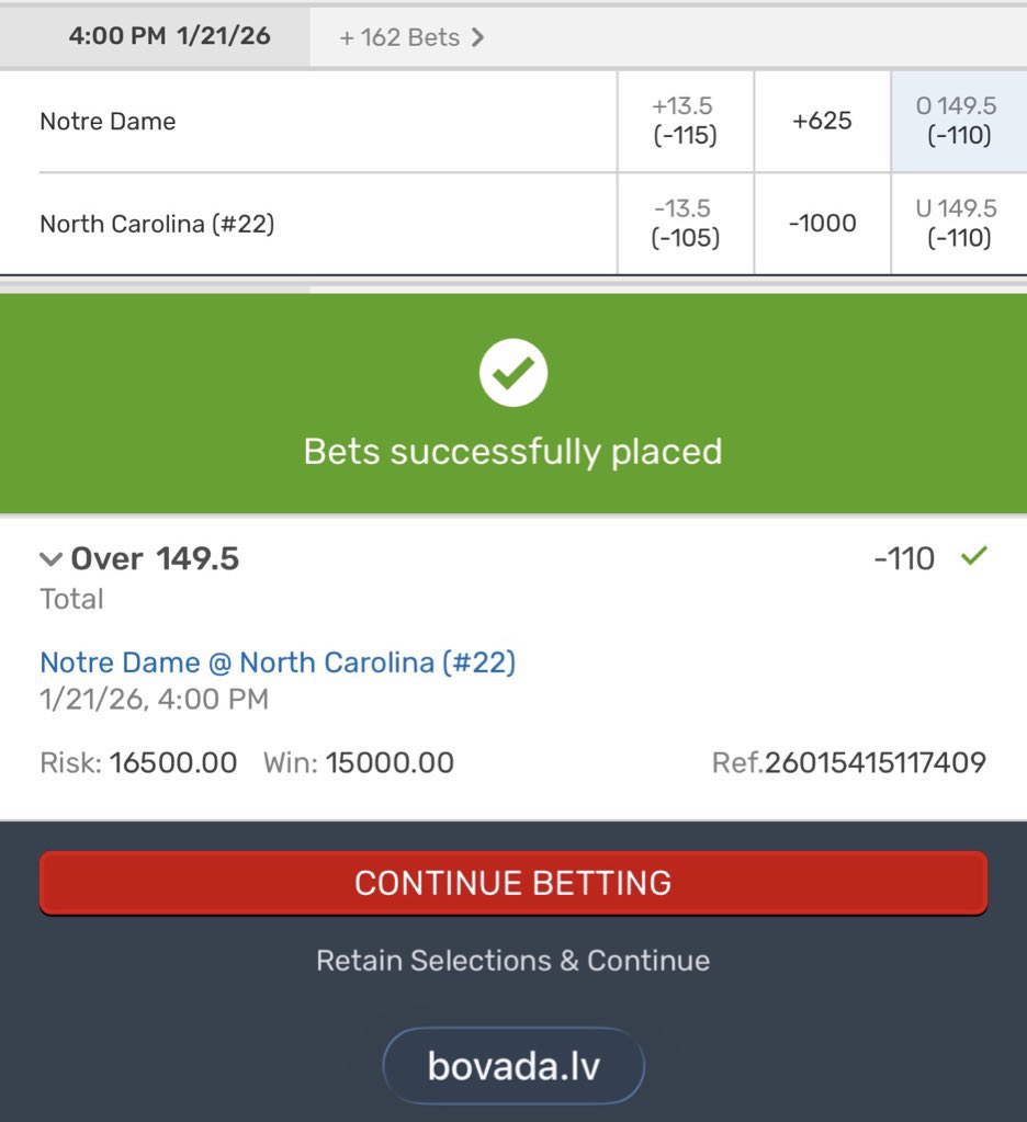 TweetyFades's tweet photo. 🏀#CBB (First Slate!!)

⭐️25* UNCG/VMI o150.5 (-110)
⭐️15* UNCA/SCUS o141.5 (-110)
⭐️15* ND/UNC o149.5 (-110)

Bounce back incoming!🍀

Good luck!
#VIPS⭐️ https://t.co/FJZF1V7lCk