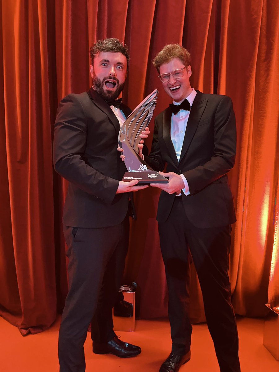 MattP1Tommy's tweet image. WE JUST WON CREATOR OF THE YEAR AT THE AUTOSPORT AWARDS!!!

Thanks to everyone who voted!! 💜
