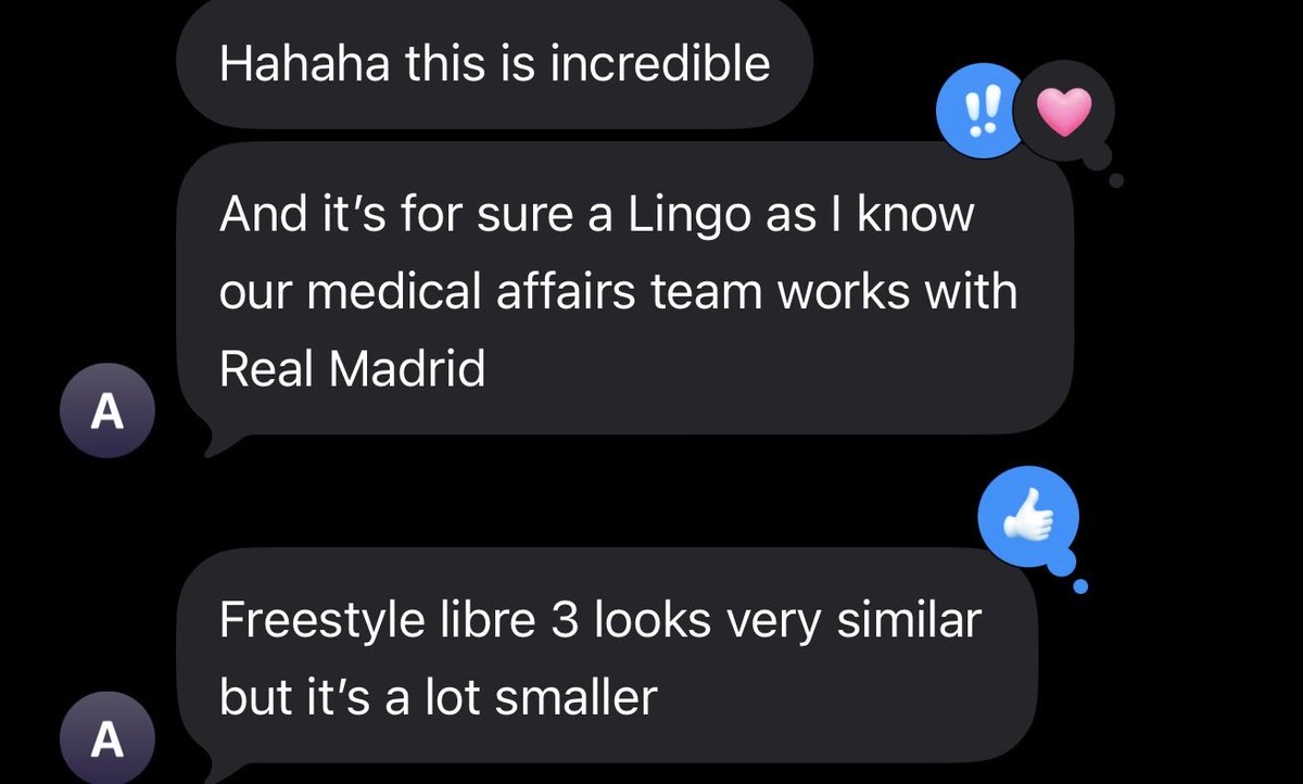 MuratAruta's tweet photo. @RinnosukeETQW @deftony83 @TouchlineX Yeap. I was telling my sister in law how I was fighting the good fight for her department 😂 She is marketing manager at Lingo, she confirmed it’s Lingo and that they work with Real Madrid. https://t.co/IIyitTmAnx