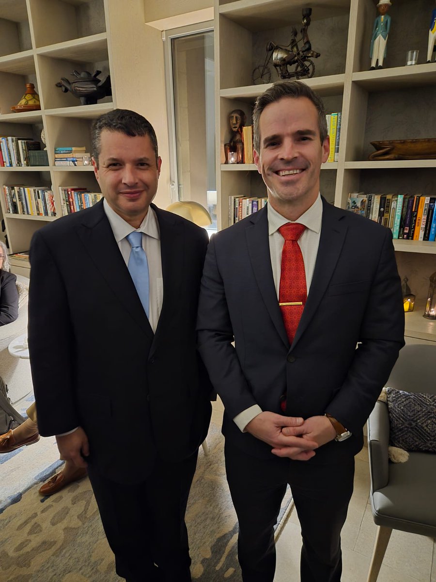 It was an honor to attend the US Embassy's reception to welcome Deputy Assistant Secretary Jacob McGee to Jerusalem. 
<a href="/ReinsteinJosh/">Josh Reinstein</a>  
<a href="/StateDept_NEA/">U.S. State Dept - Near Eastern Affairs</a>