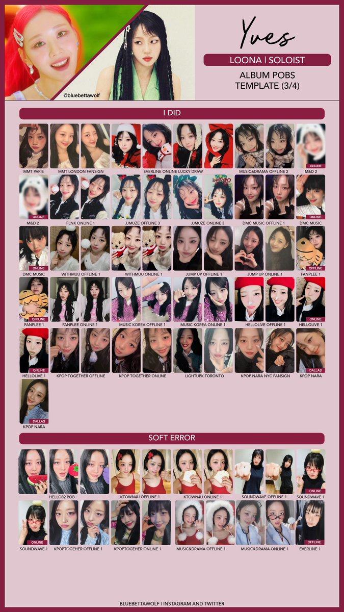 LOONA Yves アルバム B Ver. トレカ CD photocard YVES LOONA -LOOP -I DID OFFICIAL PHOTOCARD -KTOWN -SOUNDWAVE