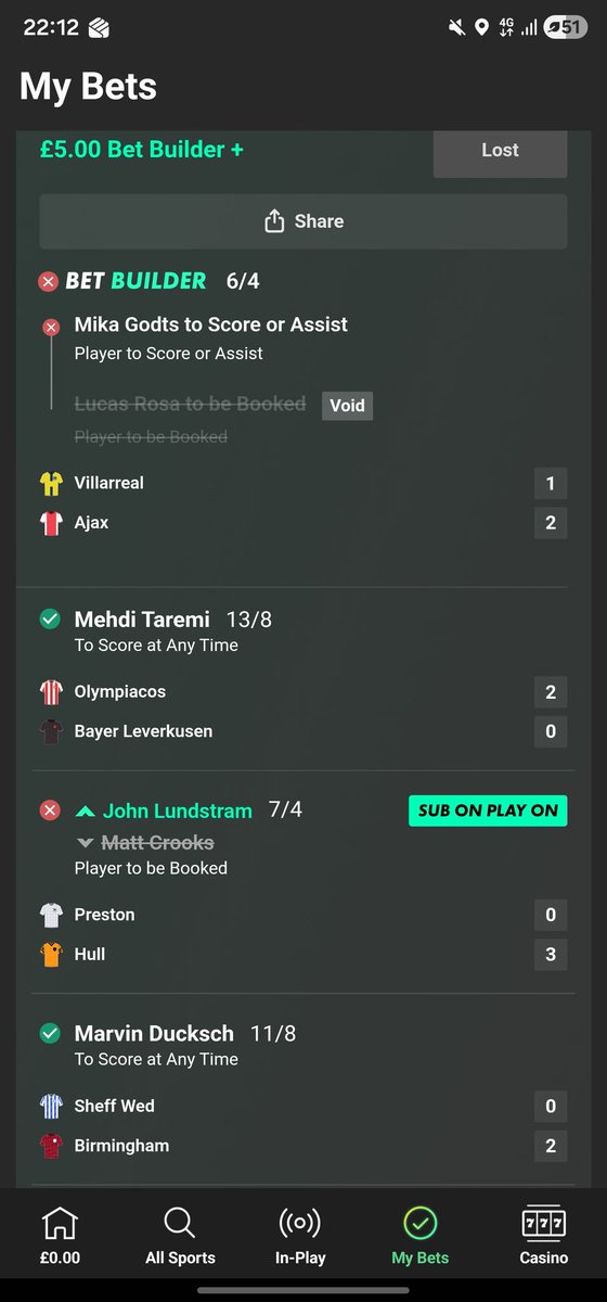 Jephzyy's tweet photo. @8Brunology @EmilyTaylorTips Doesn't count on bet365 sadly :( https://t.co/t3fM7zYX4J