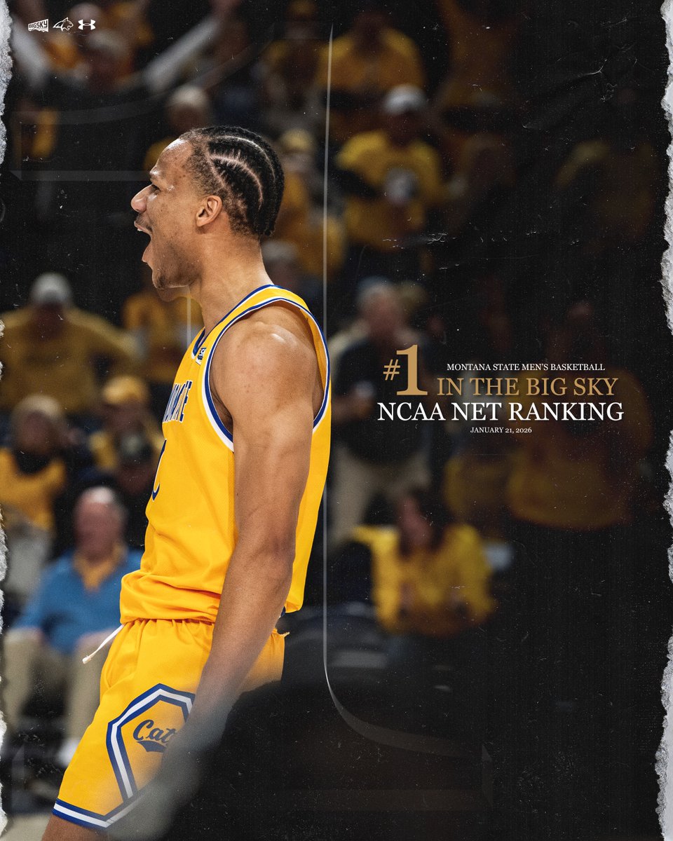 The Cats are ranked No. 1️⃣ in the Big Sky in today's NCAA NET Rankings, coming in at 136th in the nation 😤

#Attitude | #GoCatsGo