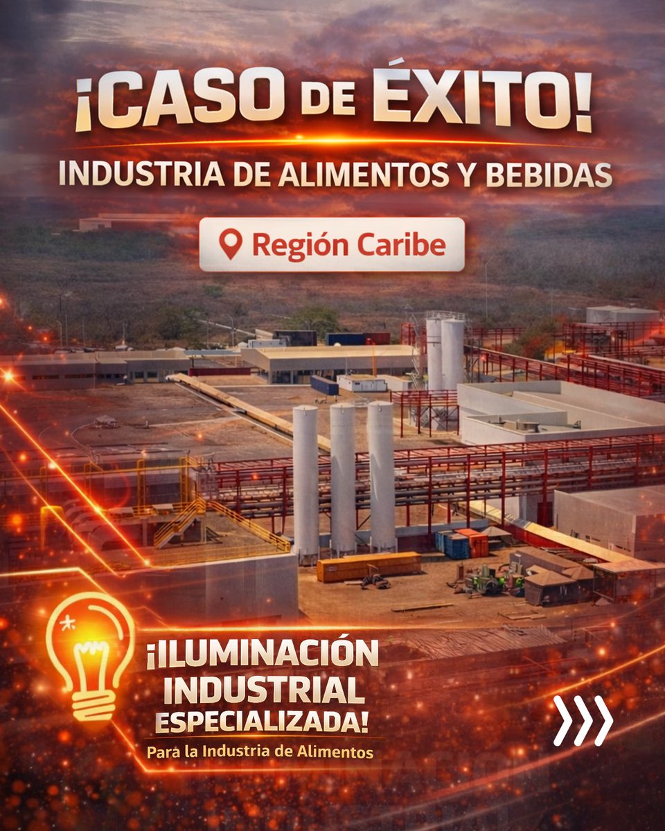 redeselectricas's tweet photo. Caso de éxito en la industria de alimentos y bebidas – Región Caribe ⚡
 
Implementamos 1.237 luminarias LED, sistemas de emergencia, soluciones para zonas clasificadas y tableros con normativa RETIE y RETILAP.
 
👉 🔗https://t.co/Dr6145kG7b https://t.co/Acmpw2eX5j