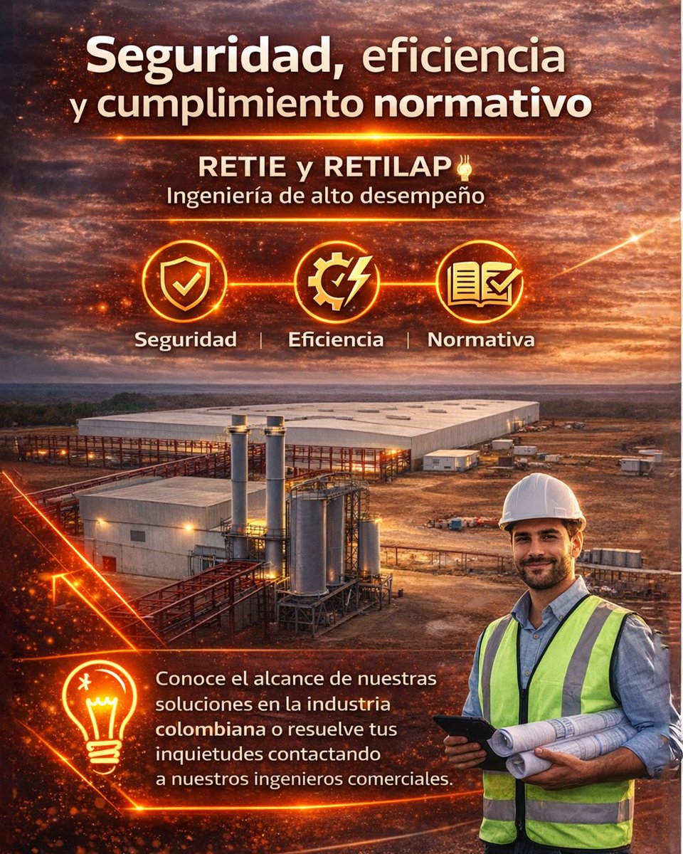 redeselectricas's tweet photo. Caso de éxito en la industria de alimentos y bebidas – Región Caribe ⚡
 
Implementamos 1.237 luminarias LED, sistemas de emergencia, soluciones para zonas clasificadas y tableros con normativa RETIE y RETILAP.
 
👉 🔗https://t.co/Dr6145kG7b https://t.co/Acmpw2eX5j