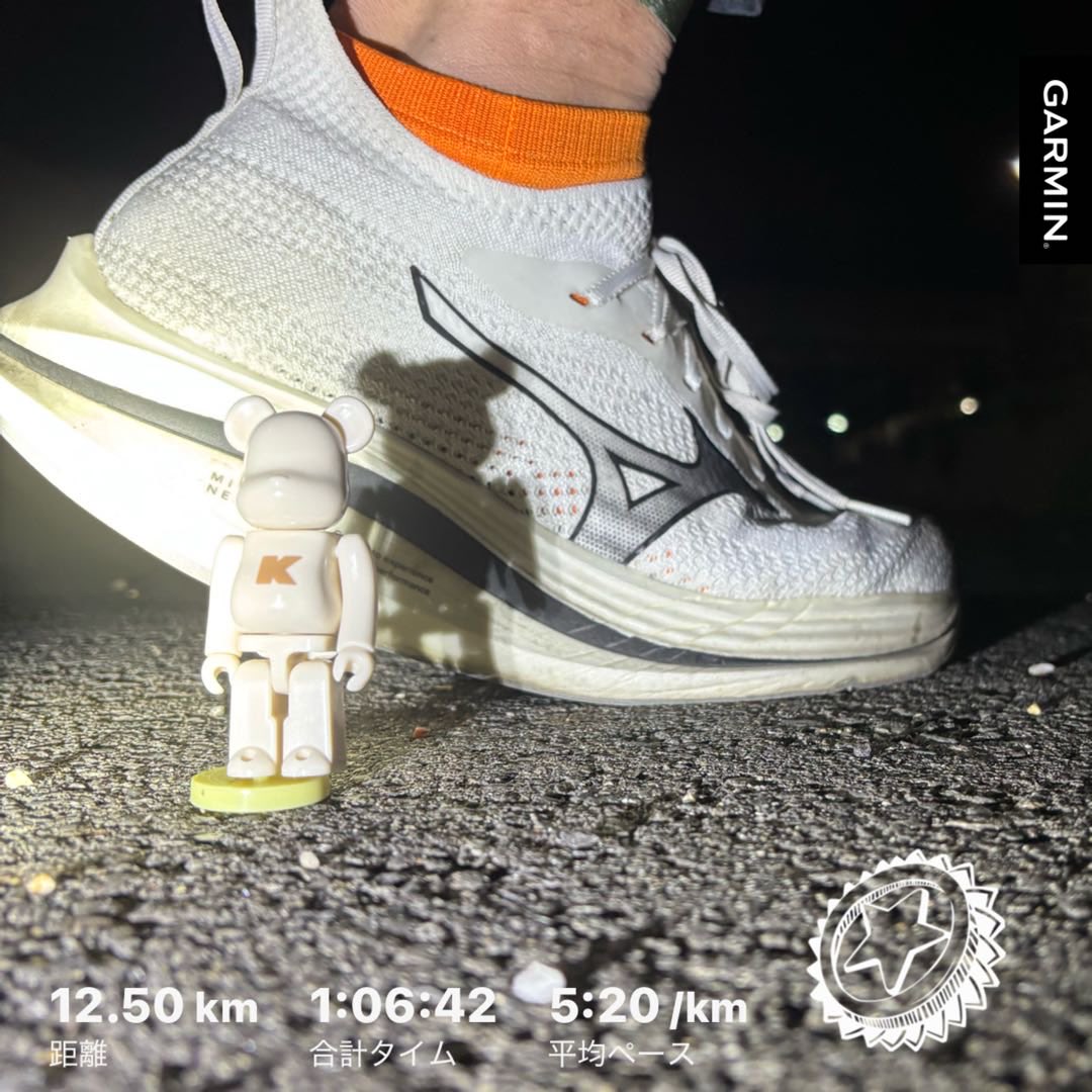 ichisteve's tweet photo. #beatyesterday #garmin #running #bearbrick #ベアブリック #medicomtoy #mizuno #neozen #朝ラン https://t.co/WqQZDL4cME