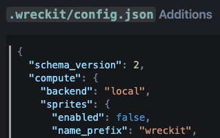 WRECKIT config backend