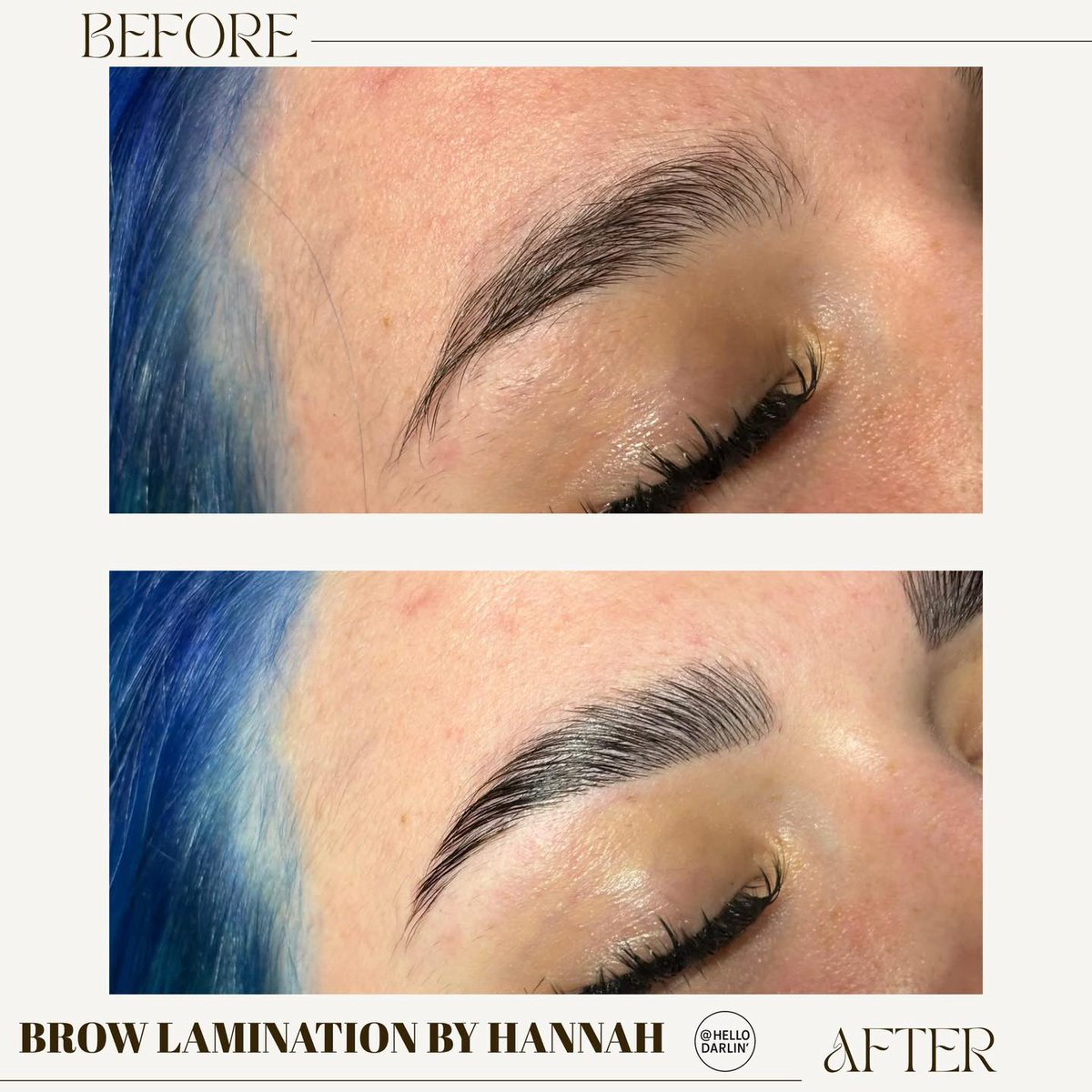 hellodarlinak's tweet photo. Does a brow lamination get any better than THIS?! 
Hannah  is serving up perfectly sleek, lifted, and flawless brows that stay in  place all day. Ready to wake up with brows that slay? Book your  lamination now! 
#HelloDarlinSalon #WasillaAlaska #AlaskaSalon #BrowLamination #FlawlessBrows #BrowGoals #BrowsByHannah #AlaskaBeauty #SelfCareInAlaska #SleekBrows #AlaskaSalonLife #BeautyInTheValley #WasillaBrows