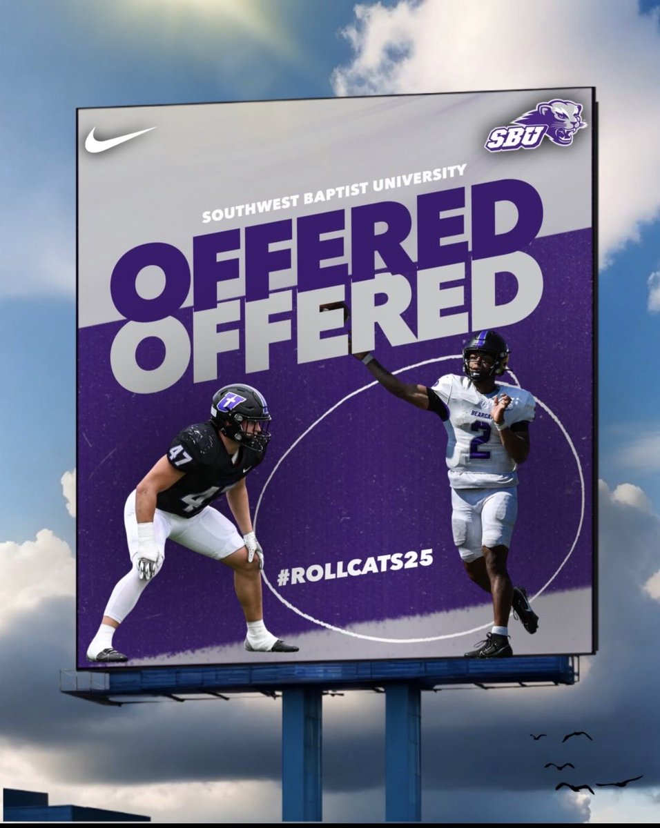 Blessed to receive an offer from <a href="/sbubearcats_fb/">SBU Football</a>. Thank you <a href="/CoachHansen_/">Paul Hansen</a>  and <a href="/CoachEthanSmith/">Ethan Smith</a> for the opportunity. <a href="/MHHSFBall/">Bomber Football</a> <a href="/CoachSteveAry/">Steve Ary</a> <a href="/tctabler/">PrepRedZoneTom Tabler</a> <a href="/PrepRedzoneAR/">Prep Redzone Arkansas</a>