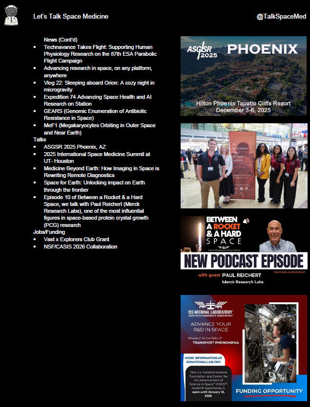 Let's Talk Space Medicine tweet media