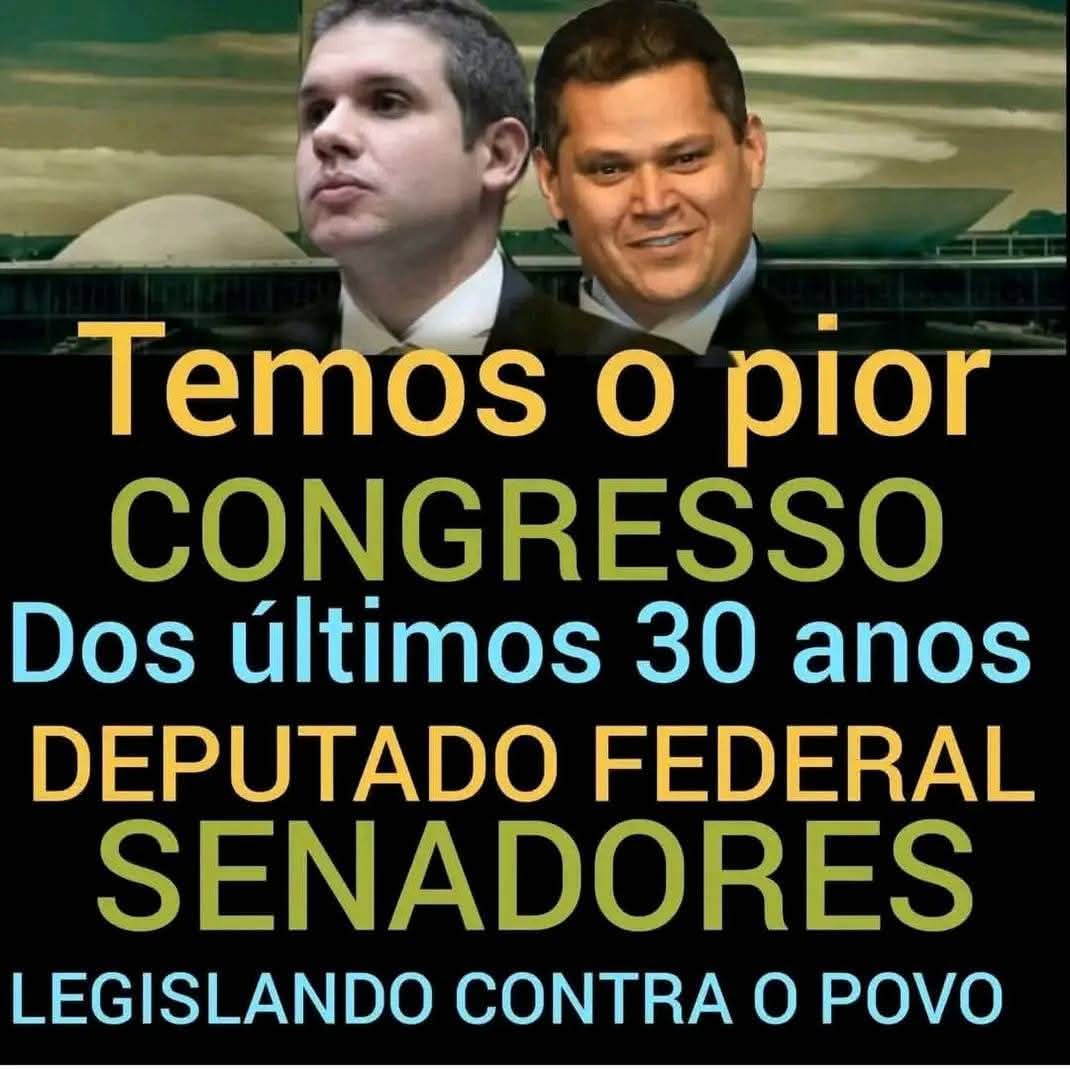 Vamos varrer essa rataiada do Congresso em 2026.