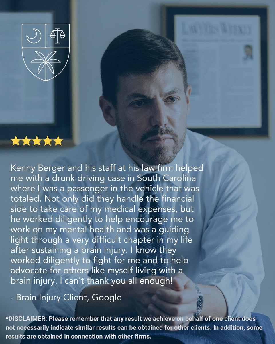 BergerLawSC's tweet photo. Every case is different, but care, patience, and advocacy should always be the same. 

This client’s words reflect what matters most to us - being there not just for the legal process, but for the person behind the case. We’re grateful for the opportunity to walk alongside them. https://t.co/e4K6JxDUnE