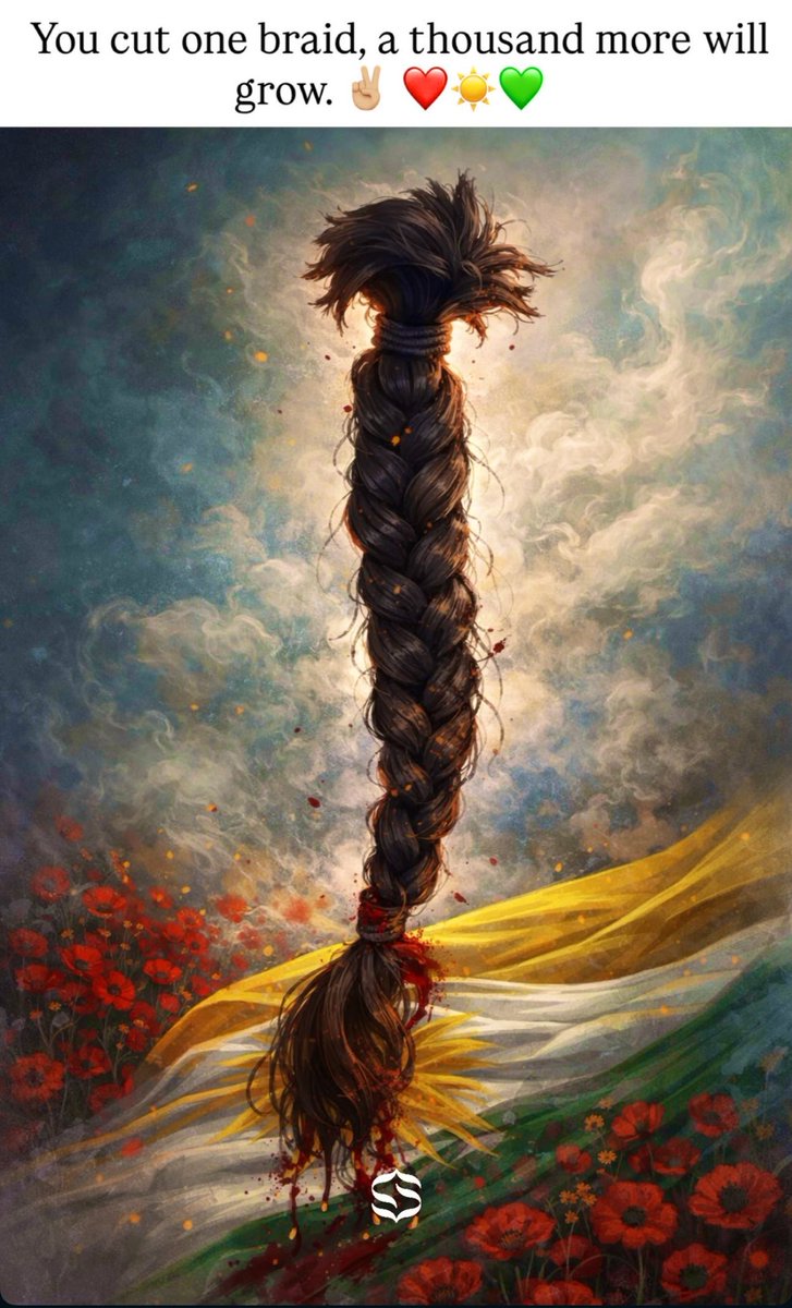 Pareezada's tweet photo. Yes, it is a young ‘s Kurdish braid who stands like a mountain and sacrifices her soul for the peace of her country 💚🌞❤️ https://t.co/MgxsgjiQTU