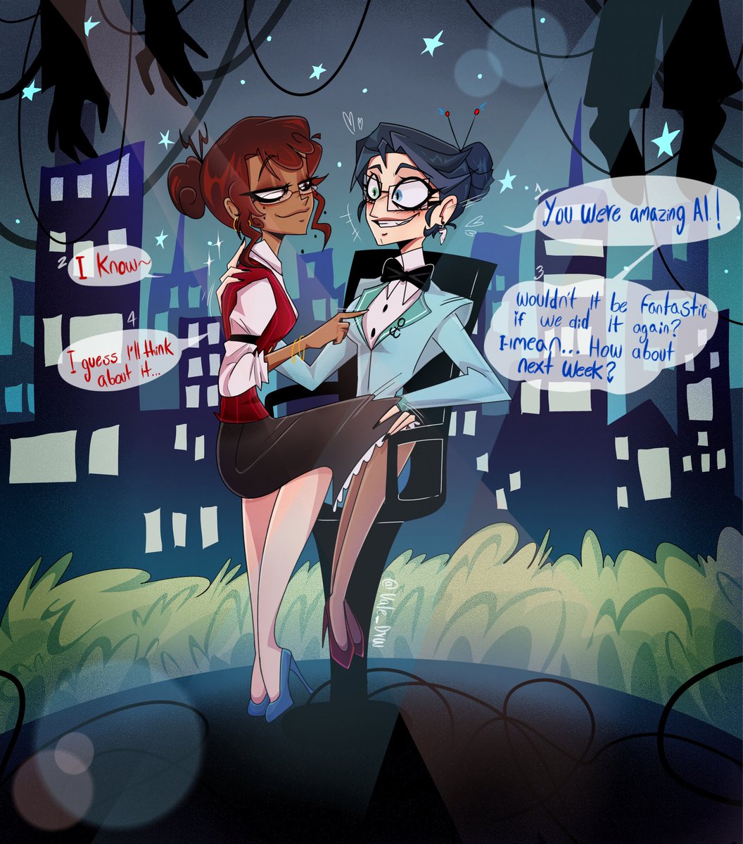 DrwVale66370's tweet image. Queens.
(I really hate drawing backgrounds)
#RadioStatic #murdermedia #voxal