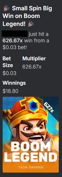 DailyMetaWinner's tweet image. Crazy return on such a small bet! $0.03 to $18.80!

What’s the biggest win you’ve ever had from a tiny bet? 👇

#bigwins #jackpot #slotswin