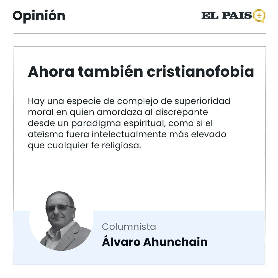 Ahora también cristianofobia

Por Álvaro Ahunchain

elpais.uy/36586j0e