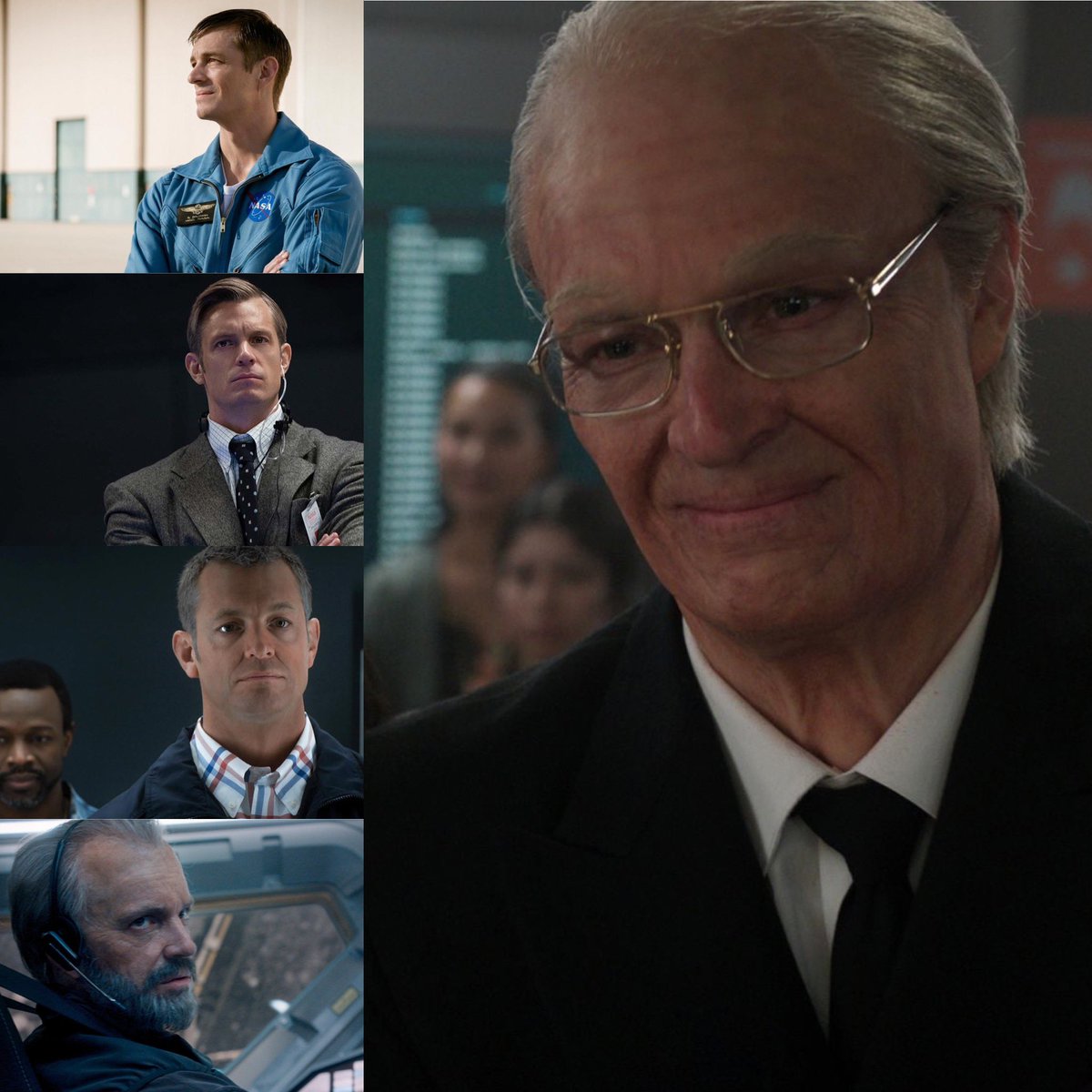 Joel Kinnaman jako Ed Baldwin na przestrzeni lat w #ForAllMankind - od 38 po niemal 81 lat w nadchodzącym 5. sezonie - 27 marca wraca na #AppleTV. Jeśli jeszcze nie dołączyliście do tego kosmicznego wyścigu to gorąco polecam.