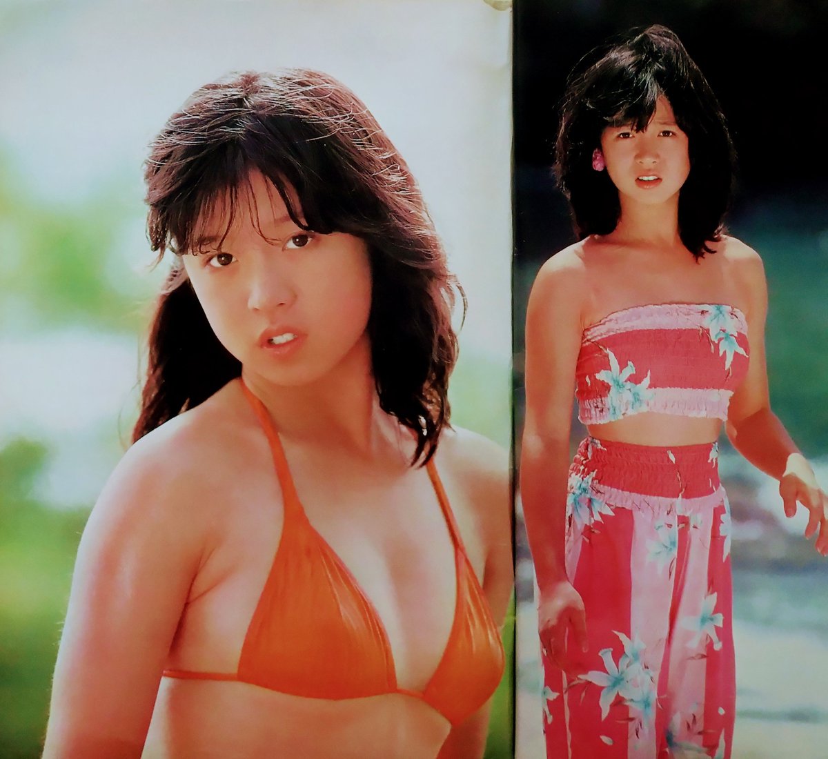 デビューの1982年、青年誌で苦手な水着撮影にチャレンジした #中森明菜