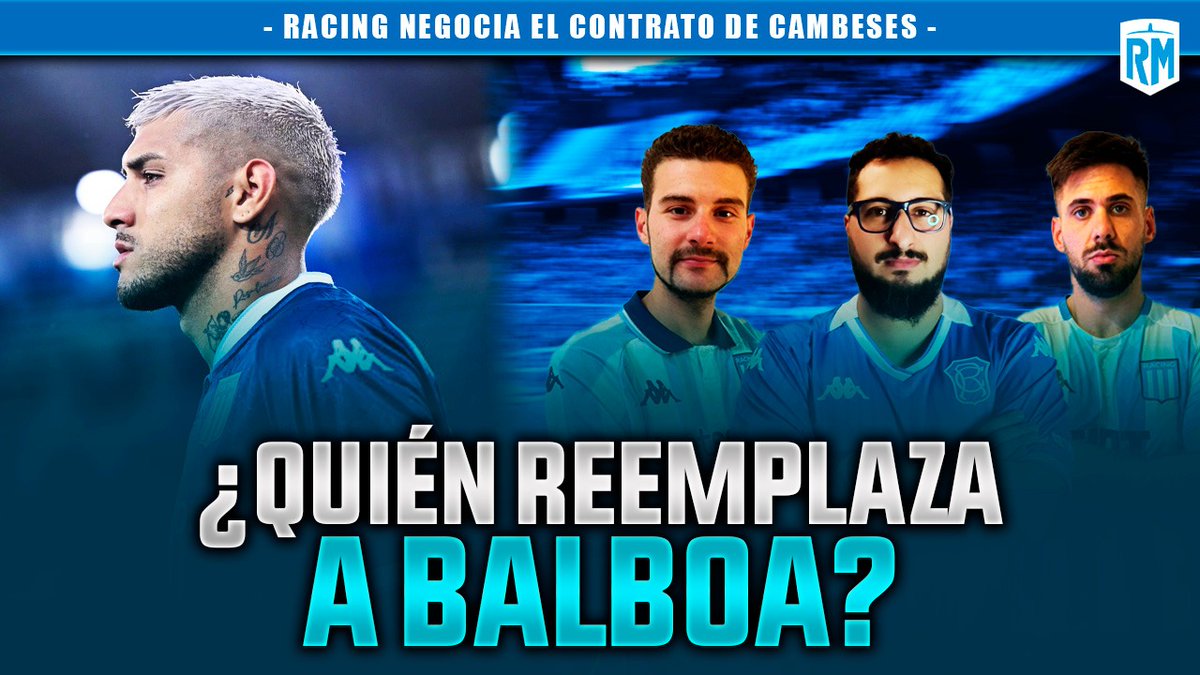 #NocheALoRacing 📻

Desde las 20 horas prendete a un nuevo programa de <a href="/RacingManiacos/">Racingmaníacos</a> por #Youtube.

Temas del día:

- La renovación de Cambeses ⚽

- #Racing interesado en Pizarro 🔥

- ¿Qué falta para la salida de Balboa? 🤔

👉 youtube.com/live/jKwtOYJD4…