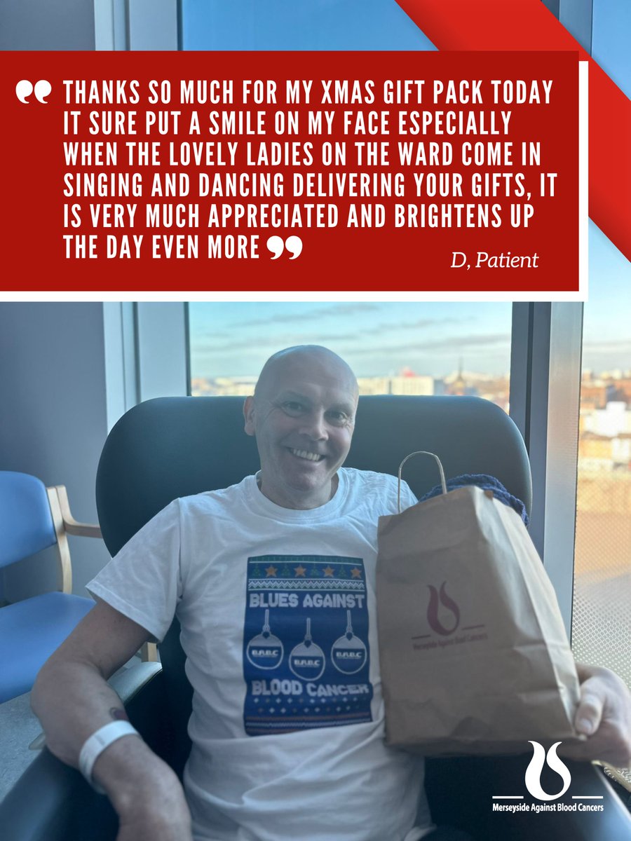 MABC_Charity's tweet image. A few words from a patient who received one of our care packages this festive period, reminding us why small acts of care matter so much to people affected by blood cancer ❤️💬